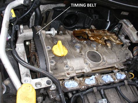 To check the condition of the timing belt (engine off) remove the. Snap, said my car engines timing belt - The Helpful Engineer