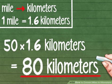 The calculator gives the answer to the questions: How to Convert Miles to Kilometers: 9 Steps (with Pictures)