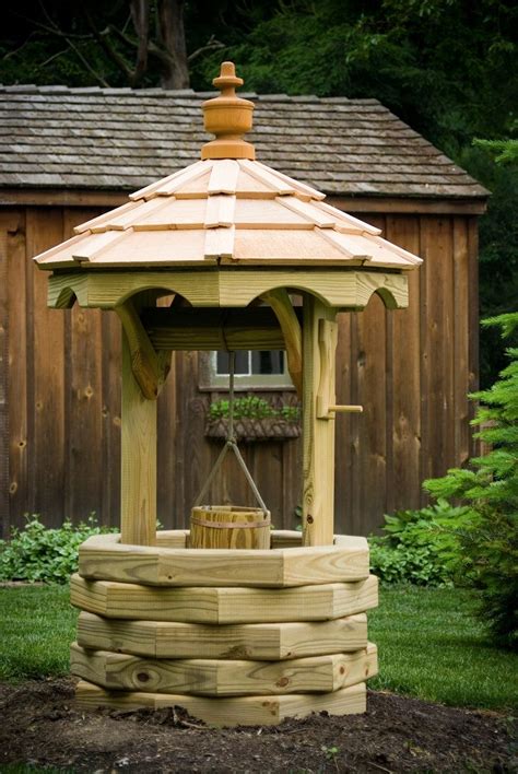 Octagon Wishing Well Wells And Planters Backyard Landscaping Designs