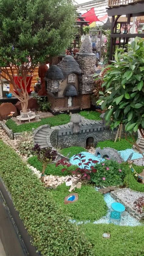 Large Fairy Garden Using All Real Plants Large Fairy Garden Indoor