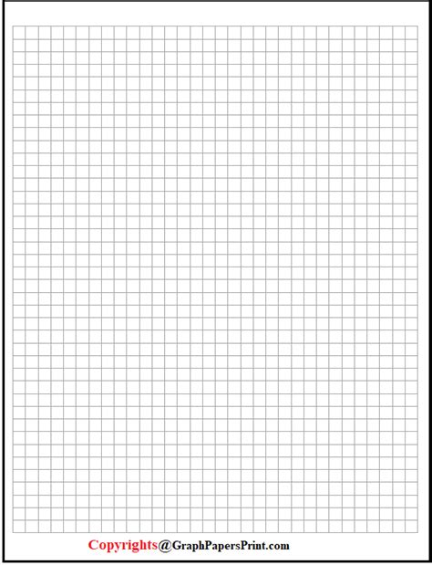 Graph Paper Printable Free Inch