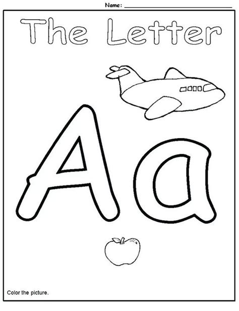 Printable Preschool Letter A Worksheets