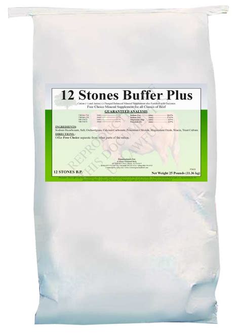12 Stones Buffer Plus 25 Lb Bag