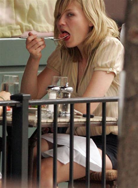 Celebrities Eating Dot Kirsten Dunst