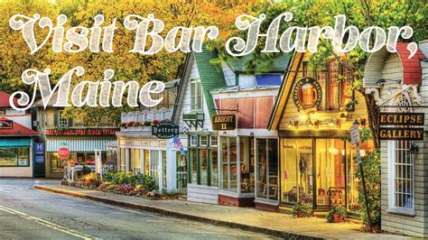 Bar Harbor Maine Shops YouTube