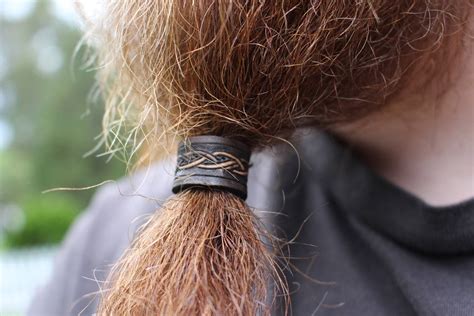 Leather Viking Hairbeard Bead