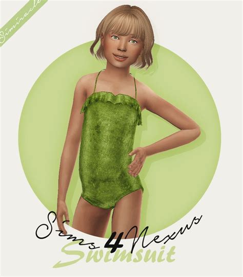 Pin By Asia On Child Sims 4 Cc Kids Clothing Sims 4 Cc Swimwear