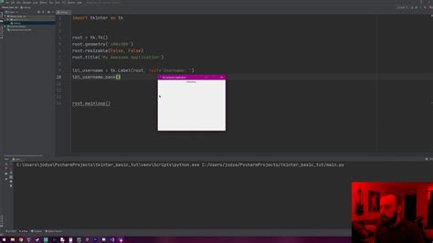 Python Tkinter Tutorial Basic Window And Widgets Youtube