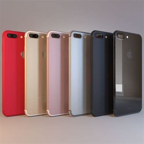 The iphone 6 plus was expensive, but there's no denying it was well received. Apple iPhone 7 Plus All 6 Colors 3D | CGTrader