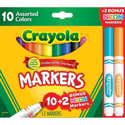Crayola Markers Assorted Colors Bonus Pack 58 7750