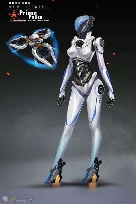 Artstation Prison Police【贰零壹伍】 Ares Female Robot Robot