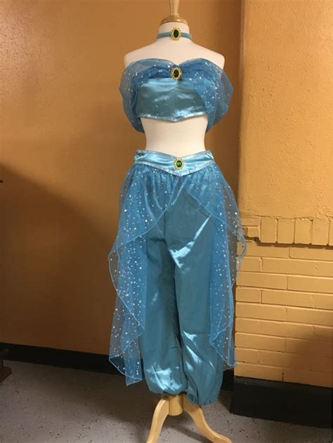 2016 Aladdin Princess Jasmine Cosplay Dress Performence Costume In