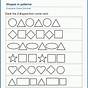 Patterns With Shapes Worksheets