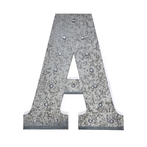 20 Inch Galvanized Metal Letters Caipm