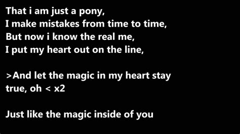 I Am Just A Pony Lyrics Youtube