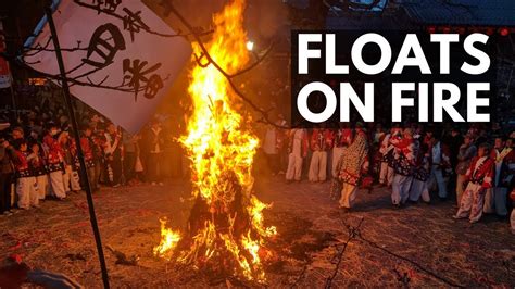 Japanese Float And Fire Festival Sagicho Matsuri Japan Vlog 5 Lin