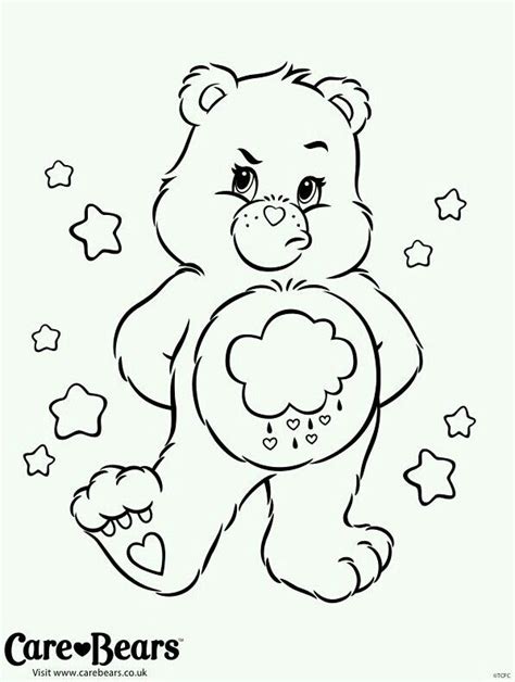 Pin By Care Bears World On Care Bear Grumpy Bear 4 Bear Coloring