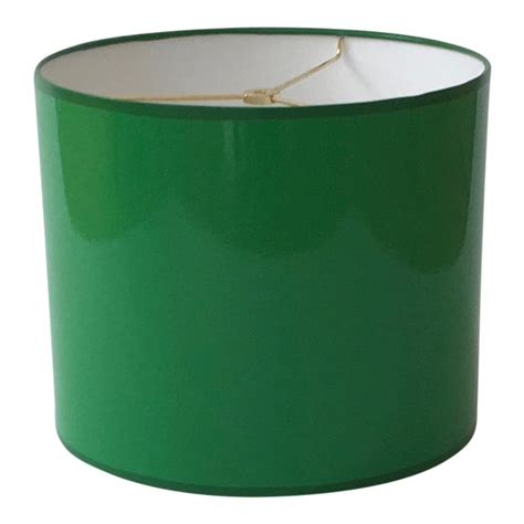 Bottom diameter x 7 in. Large Kelly Green Drum Lamp Shade | Chairish
