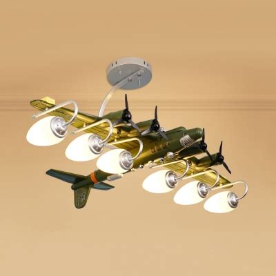 For instance, you will need to decide whether you would like to attach a fixture that has connect the light's wires to the fan's wires with wire nuts. Metal Propeller Airplane Ceiling Lamp 3/6 Lights Modern ...