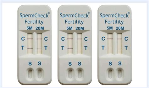 SpermCheck Fertility Test Devices Showing Results For Normal Left