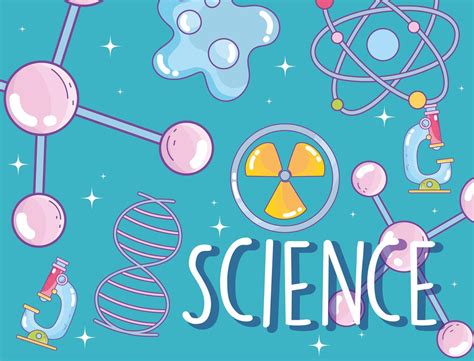 Science Themed Pattern With Lettering 1249473 Vector Art At Vecteezy