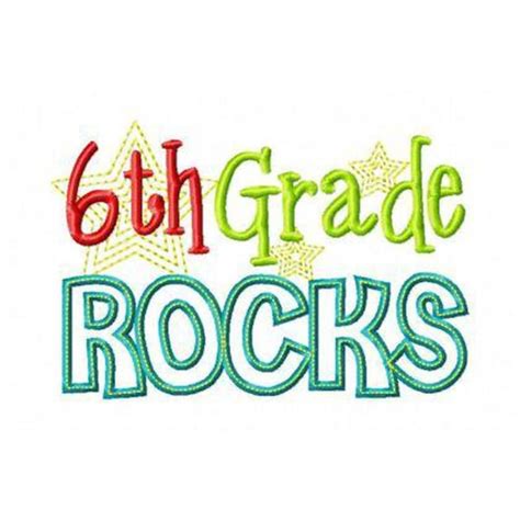Sixth Grade Rocks Instant Download Multiple Sizes And Formats Etsy