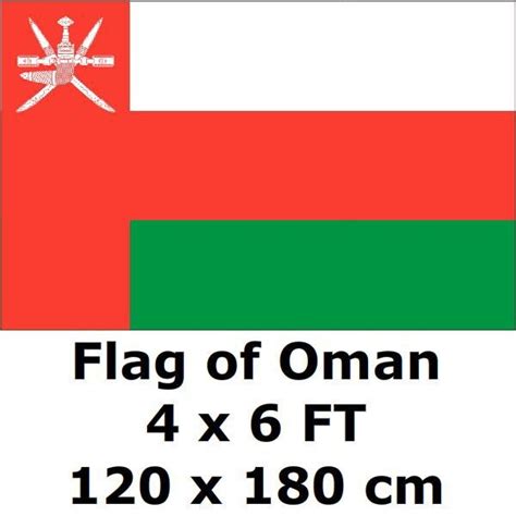 Oman Flag 120 X 180 Cm 100d Polyester Large Big Omani Flags And Banners