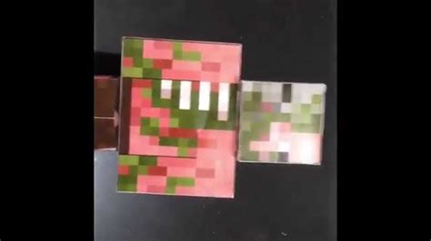 Zombie Pigman Minecraft Papercraft Youtube