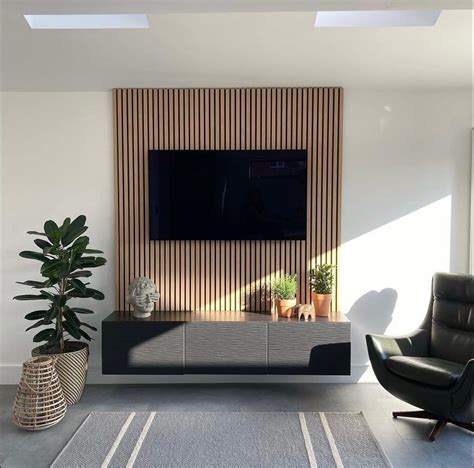 Acupanel Contemporary Oak Acoustic Wood Wall Panels Feature Wall