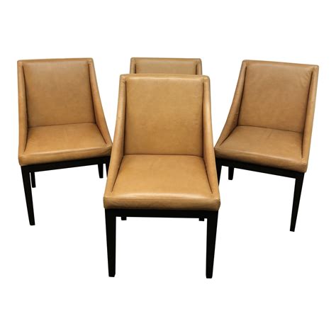 Slope office chair by west elm 3d model. Leather Slope Dining Chairs by West Elm, Set of 4 ...