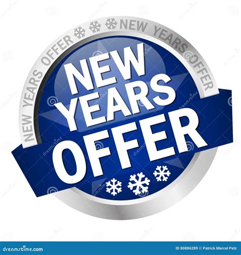 Button New Years Offer Stock Vector Illustration Of Approval 80886289