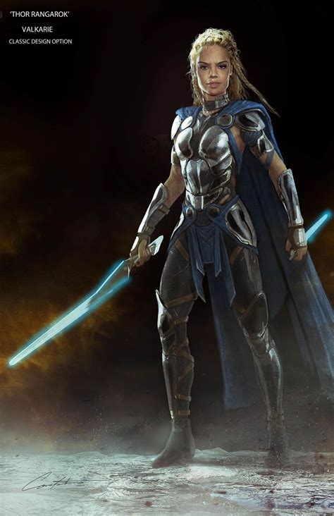 Thor Ragnarok Valkyrie Concept Art Constantine Sekeris Marvel