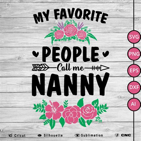 My Favorite People Call Me Nanny Svg Pngmy Favorite People Call Me