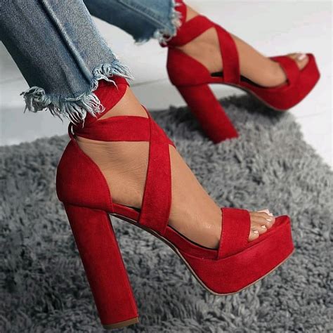 Nice Red High Heel Shoes Heels Red Strappy Heels Red High Heels
