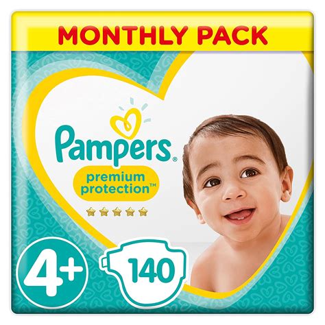 Pampers Premium Protection Size 4 140 Nappies 10 15 Kgmonthly Pack