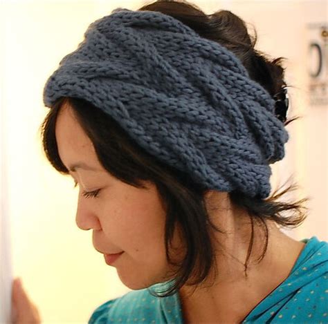 View Headband Warmer Knit Pattern  Download Easy Knitting Patterns