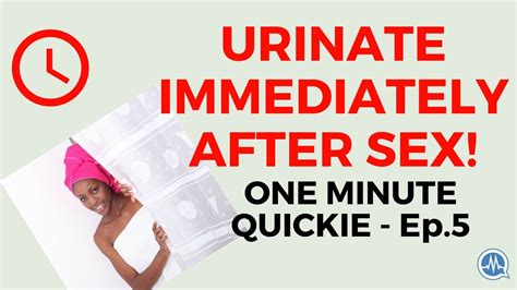 urinate after sex one minute quickie episode 5 youtube