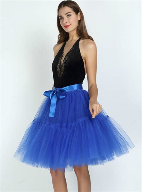 Royal Blue Puff Tulle Tutu Skirt Tulle Tutu Skirt Tulle Midi Skirt Vintage Skirt