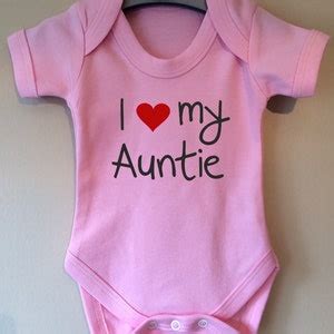 I Love Heart My Auntie Baby Body Vest Bodysuit Etsy