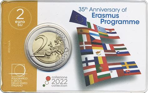 Italien 2 Euro 2022 Gemeinschaftsausgabe 35 Jahre Erasmus Programm