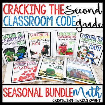 It's still eight titles, which is still a pretty good deal. Escape Room 2nd Grade Math Seasonal Bundle Cracking the ...