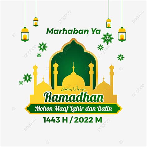 Gambar Salam Marhaban Ya Ramadhan 1443 H Vektor Ramadhan 2022