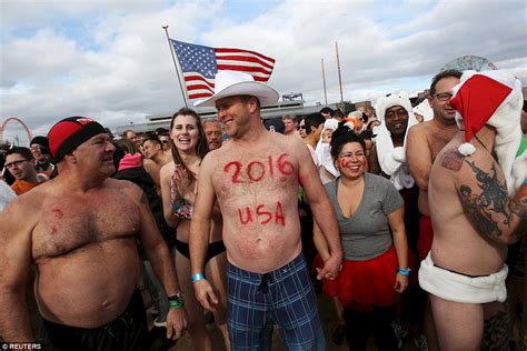 Thousands Ring In The New Year With Annual Polar Bear Plunge Daily