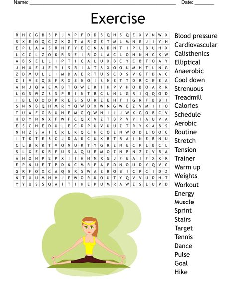 Health And Fitness Word Search Wordmint