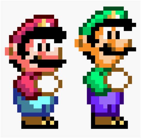16 Bit Mario Pixel Art