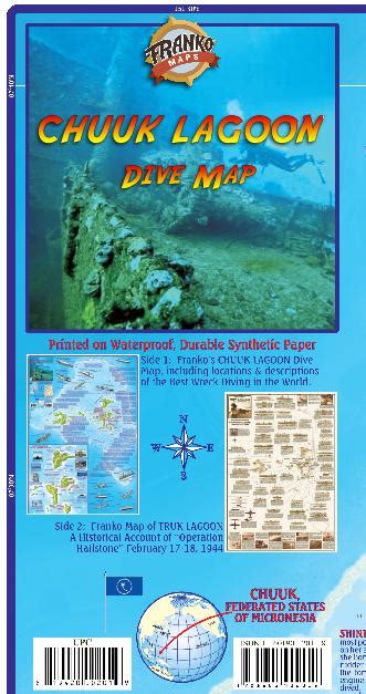 Chuuk Truk Lagoon Dive Guide And Operation Hailstone History Map