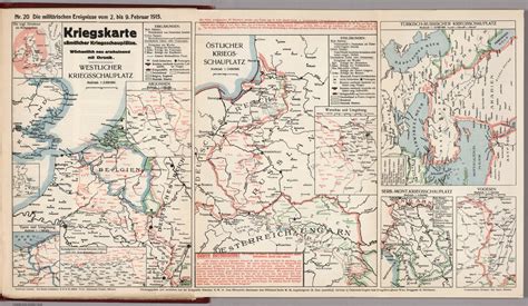 World War I Map German Nr 20 Military Events To February 9