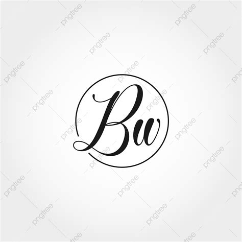 Gambar Huruf Awal Desain Logo Bw Abstrak Logo Templat Png Dan Vektor