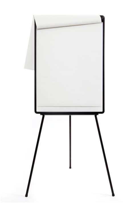 Blank Flipchart With Easel On White Background Find A Facilitator