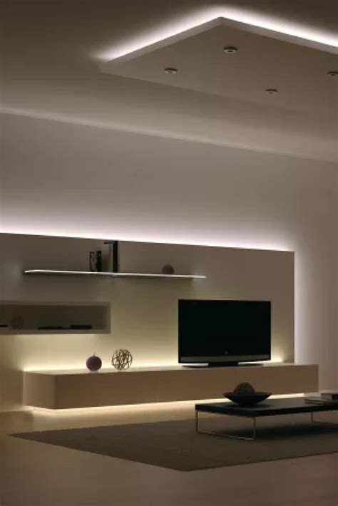 Make Your Contemporary Home Look More Elegant With This Living Room Led Lighting Design Idea